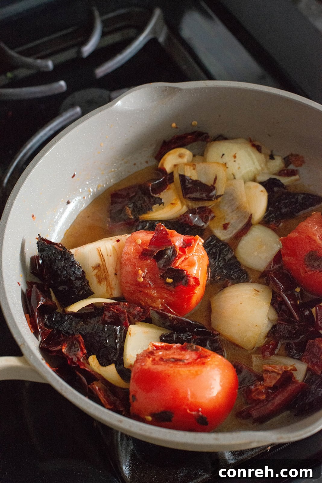 Grilled Cactus with Panela and Fiery Roja 5 Panela cheese melting on grilled cactus