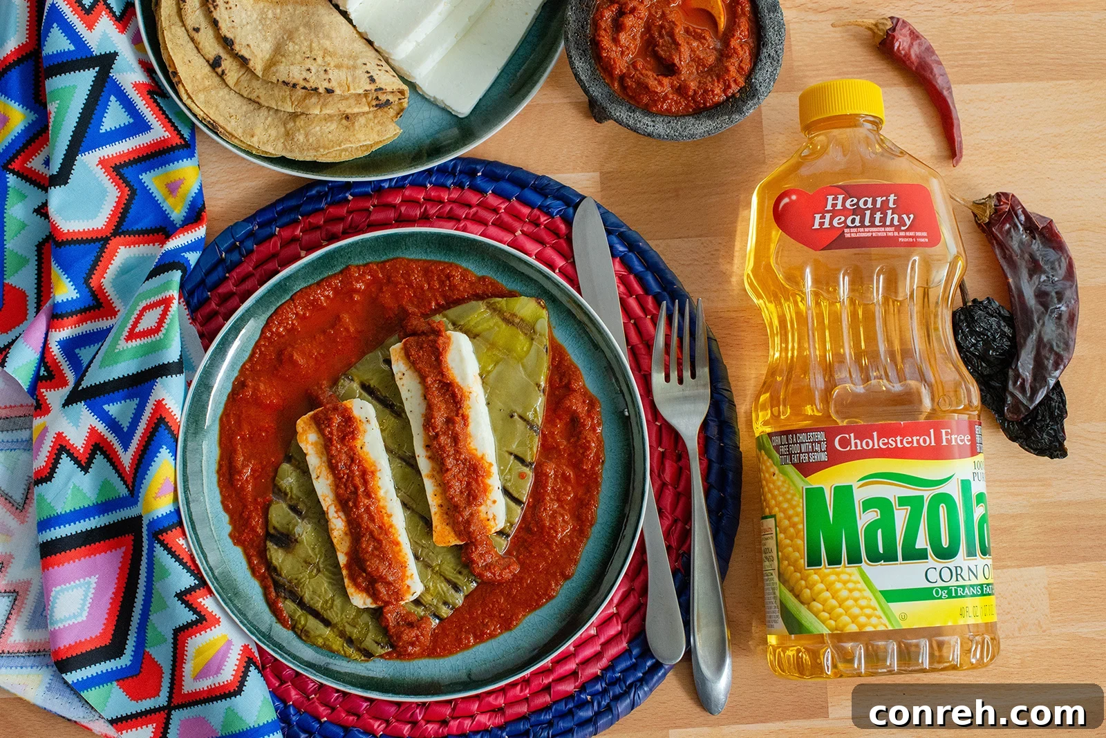 Grilled Cactus with Panela and Fiery Roja 7 Close-up of the grilled cactus dish