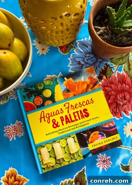 Aguas Frescas & Paletas open book interior