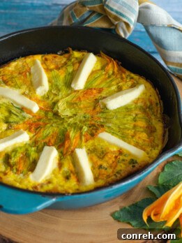 Queso Fresco Squash Blossom Frittata