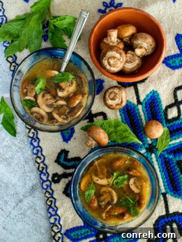 Mushroom Soup with Epazote
