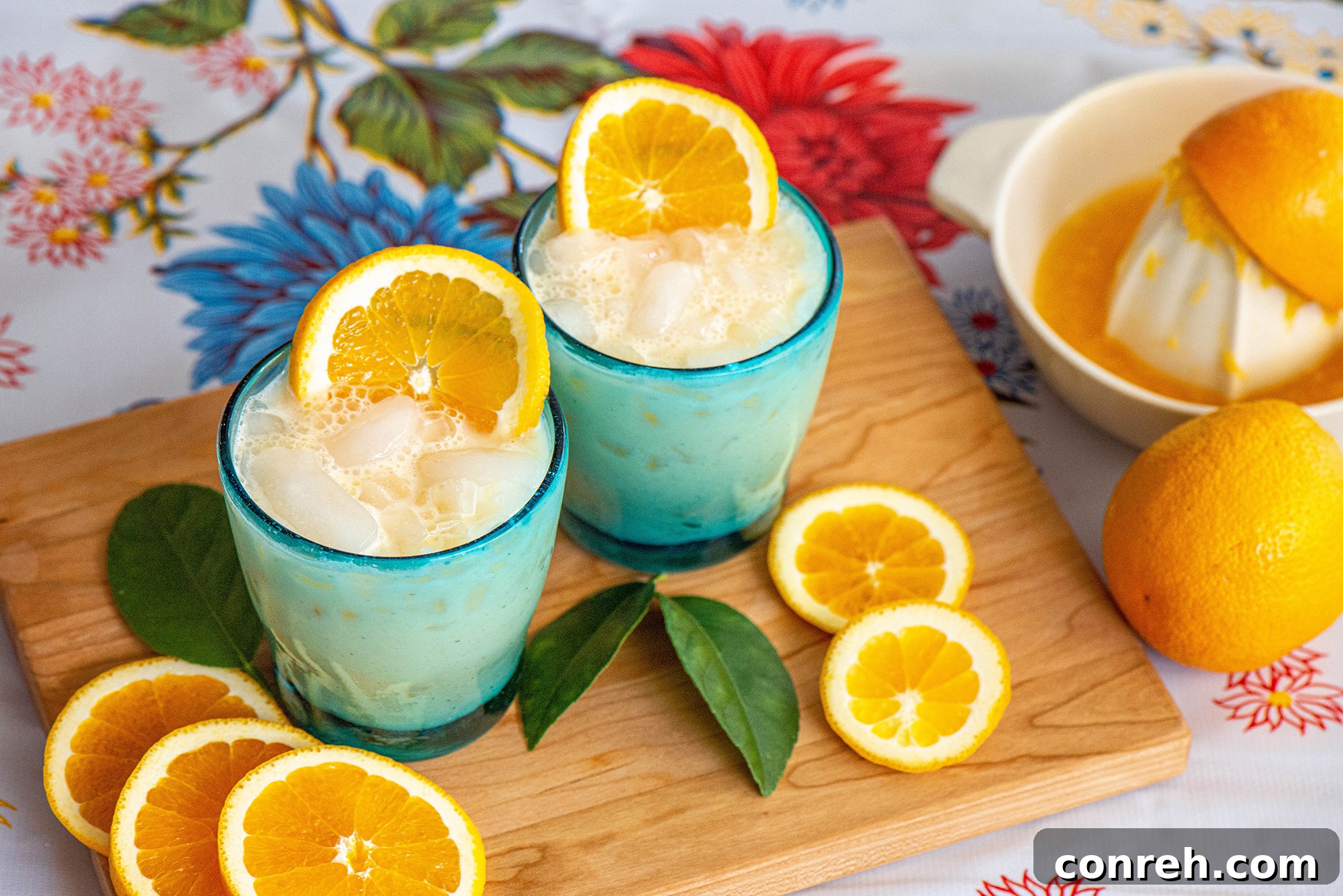 Boy enjoying a glass of Morir Soñando