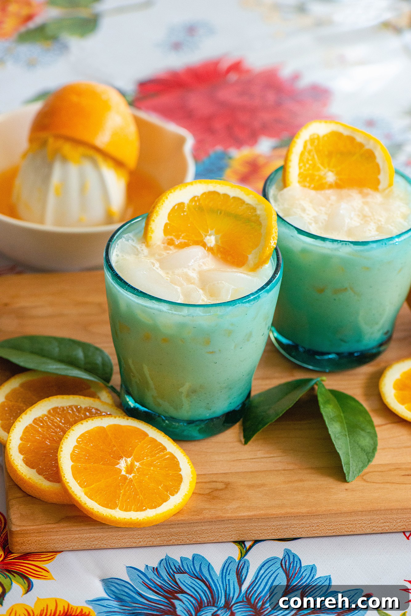 Ingredients for Morir Soñando laid out