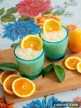 Morir Soñando, a creamy orange drink
