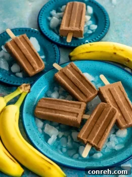 Banana Chocolate Popsicles