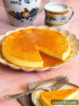 Nata Flan with caramel