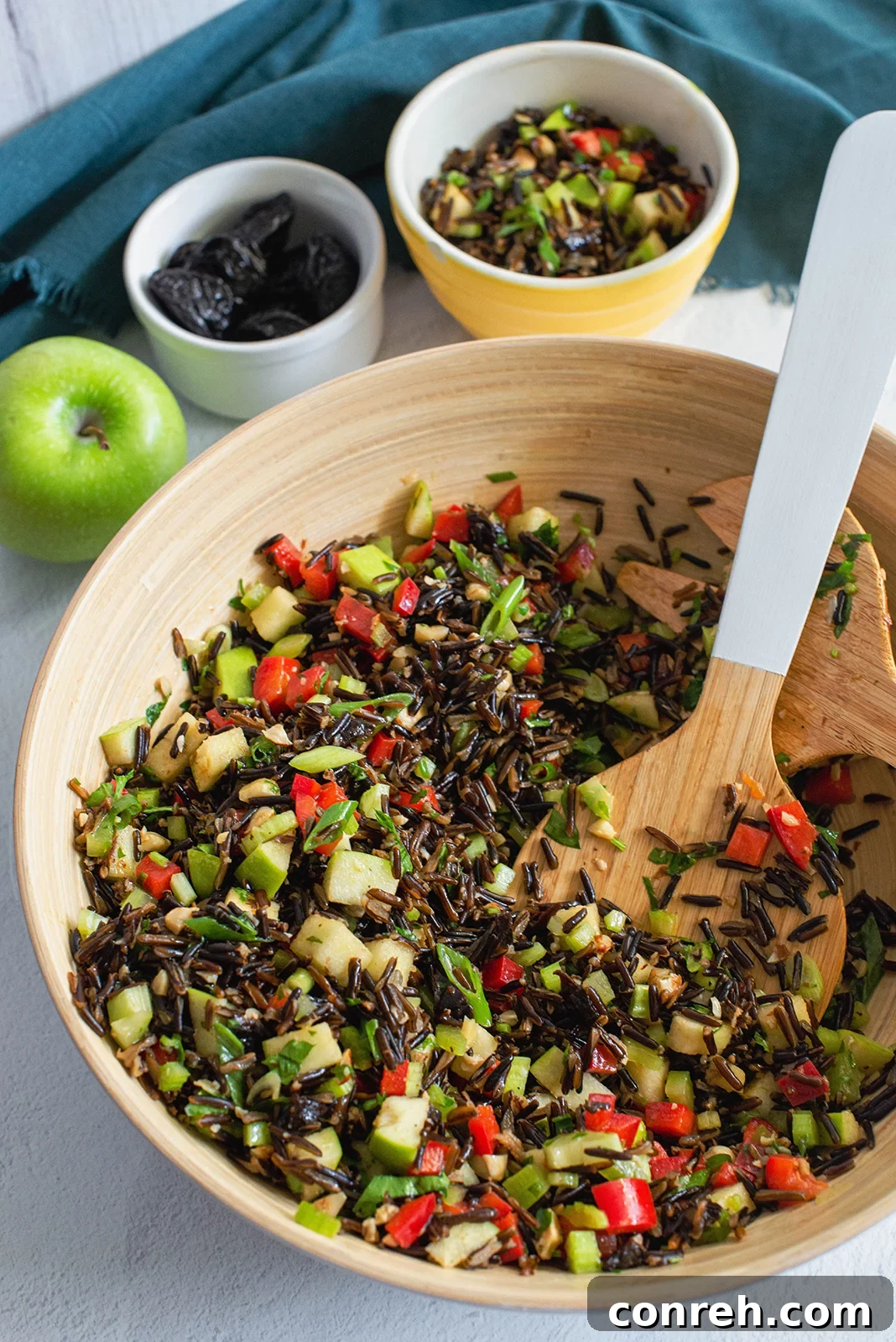Close-up of fresh California produce like apples, ready for cooking