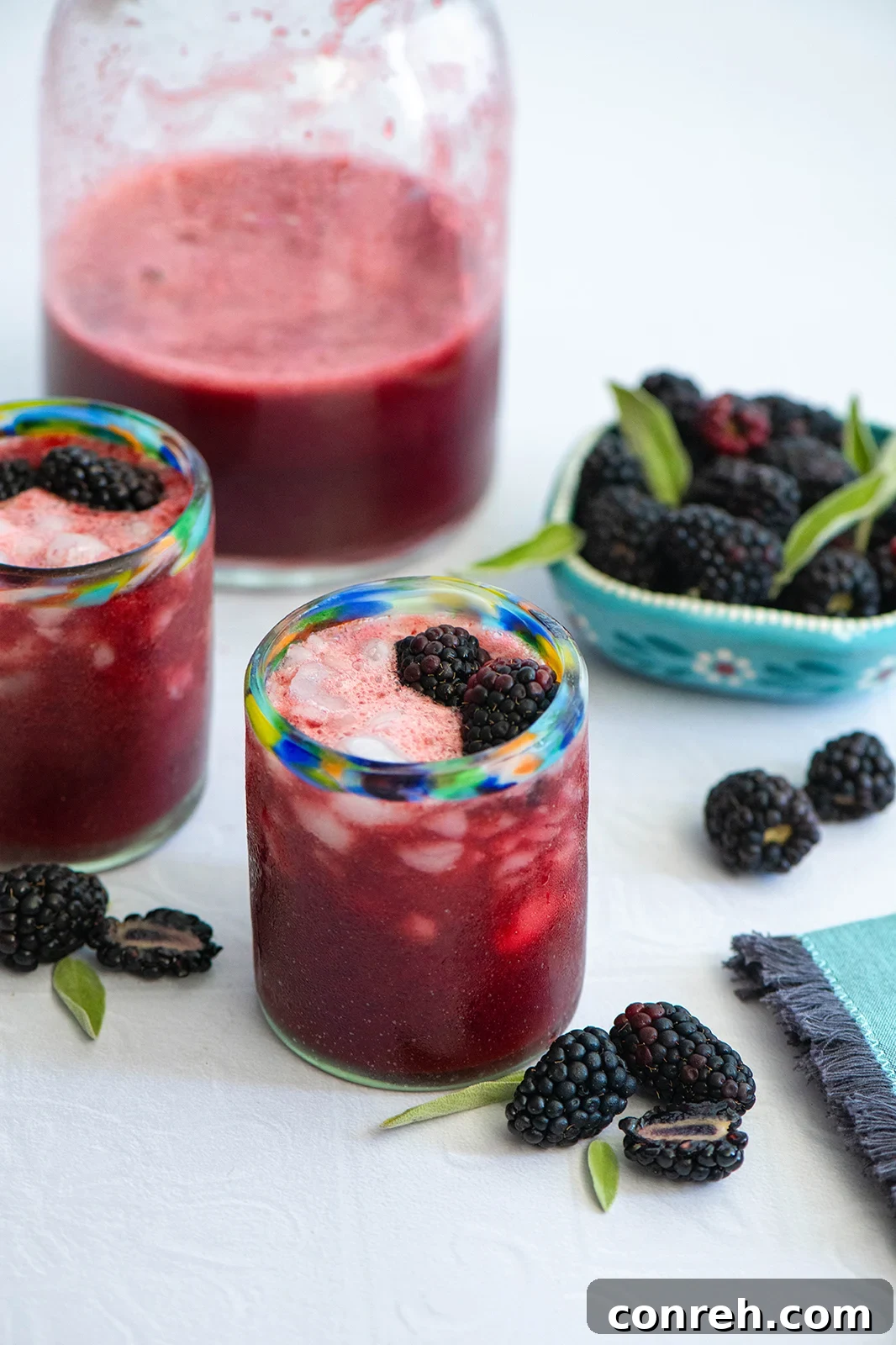 Refreshing Blackberry Sage Agua Fresca