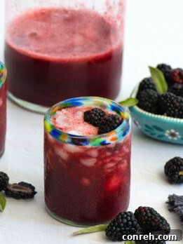 Blackberry Sage Agua Fresca