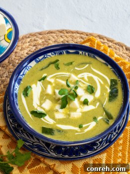 watercress poblano potato soup