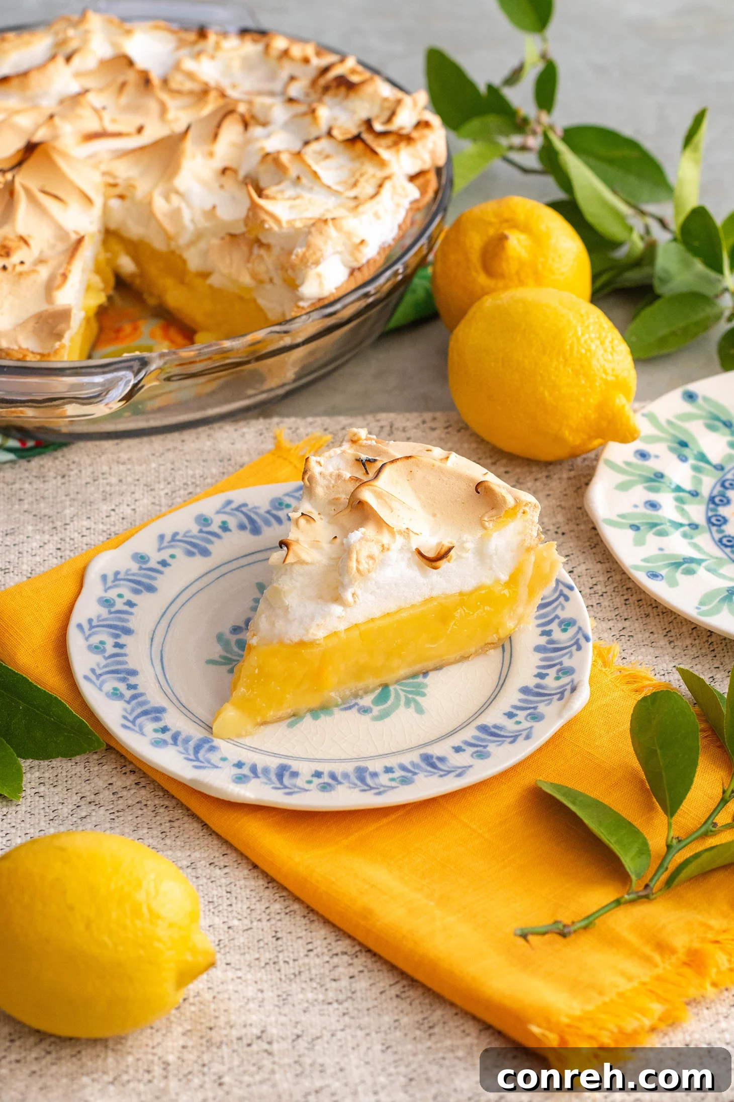 Perfect Homemade Lemon Meringue Pie 2 Classic Lemon Meringue Pie with a golden meringue peak