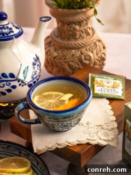 Ginger Citrus Tea with Piloncillo Syrup