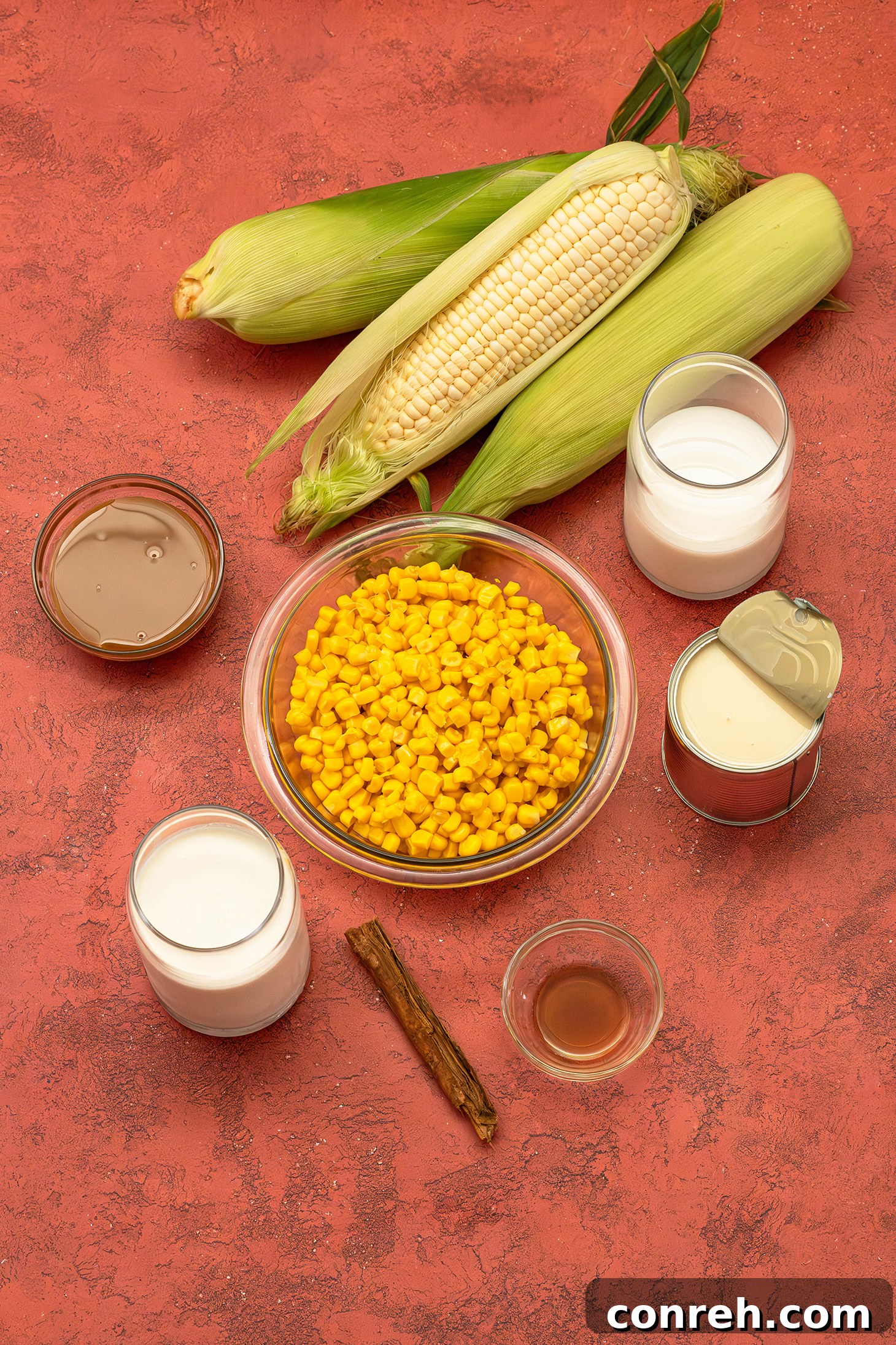 Close-up of Corn Ice Cream in a bowl, with a rich, creamy texture