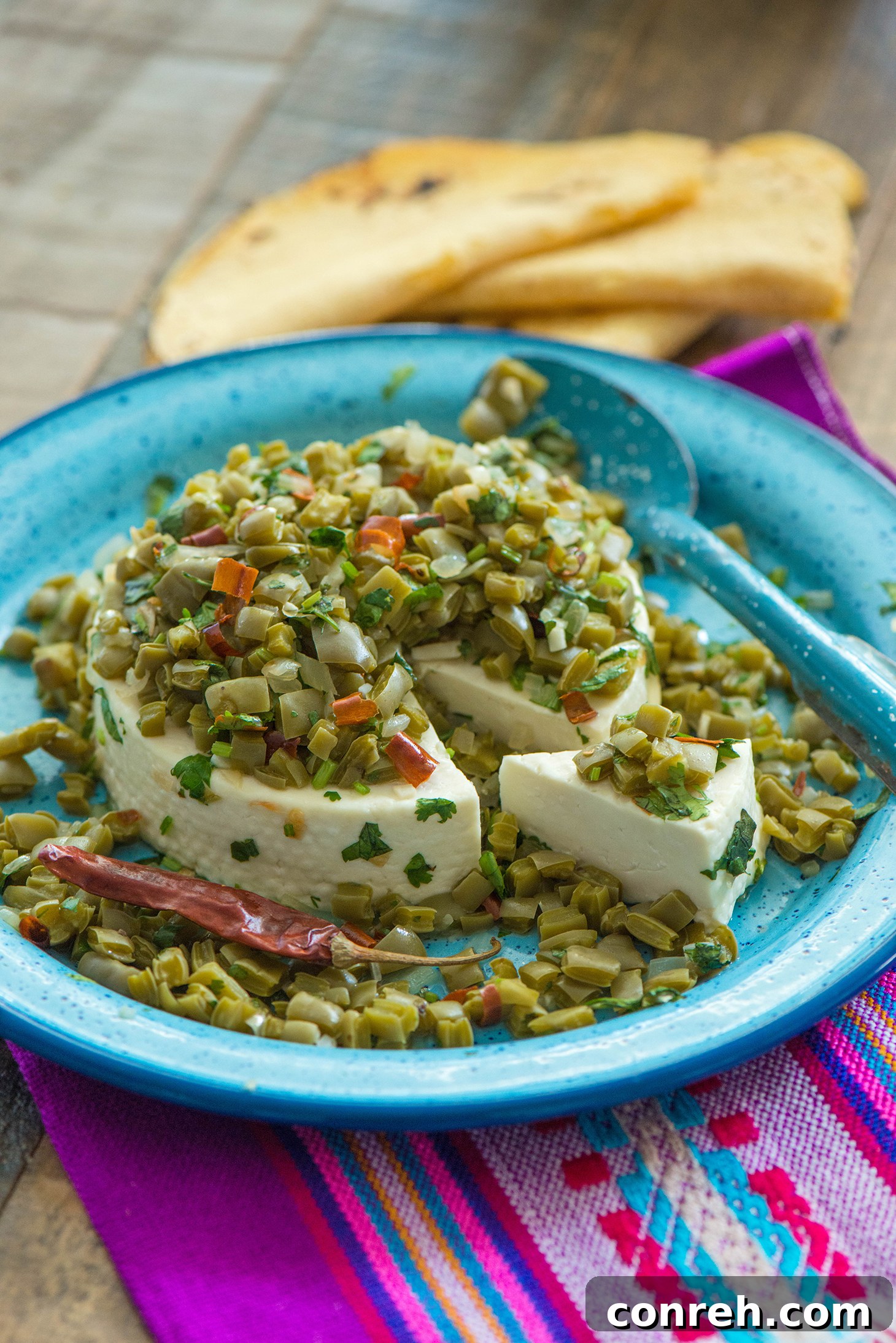 Baked Panela with Cactus