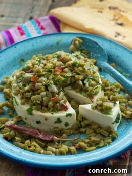 Baked Panela with Cactus
