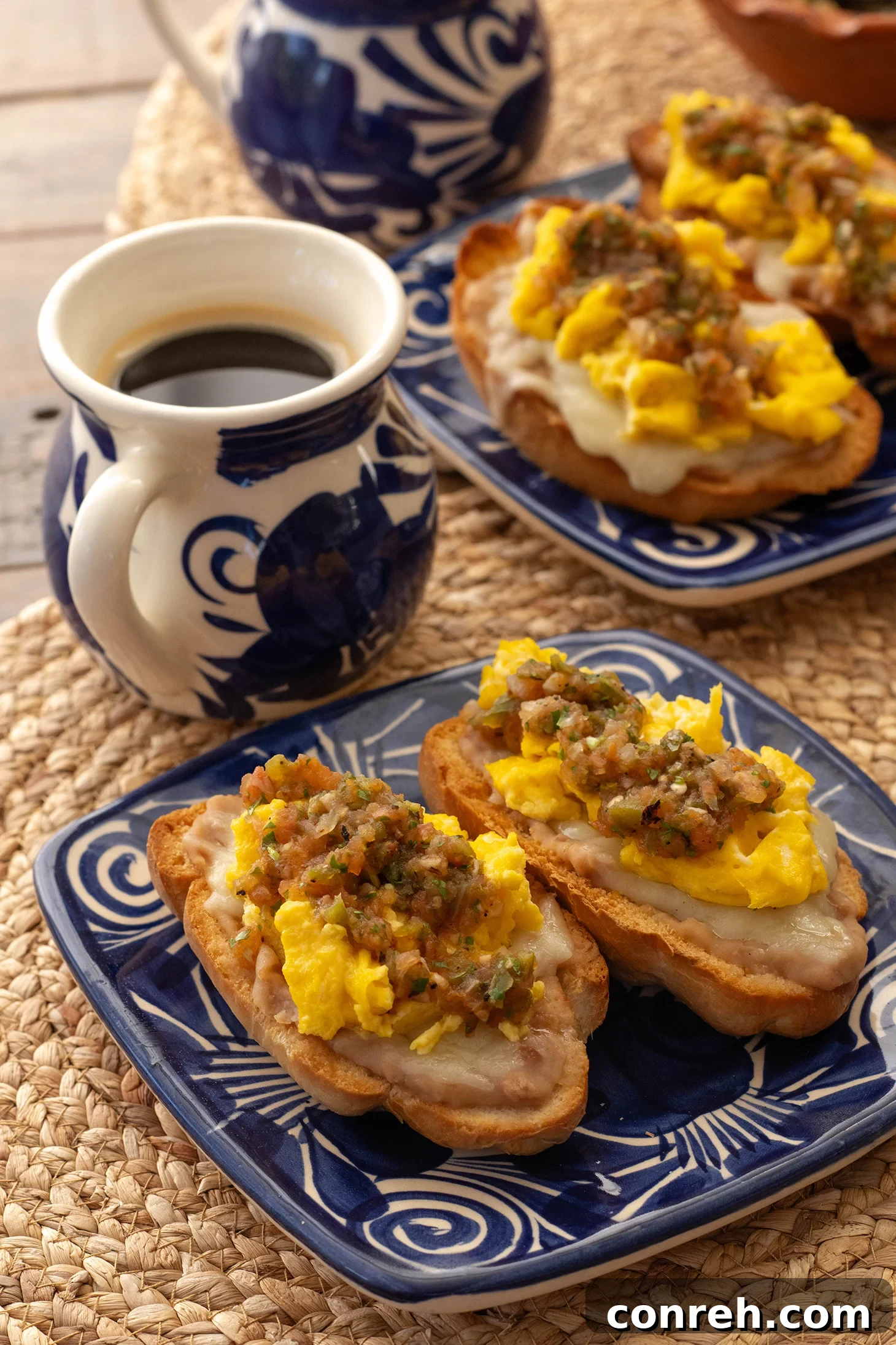 Classic Mexican Breakfast Molletes