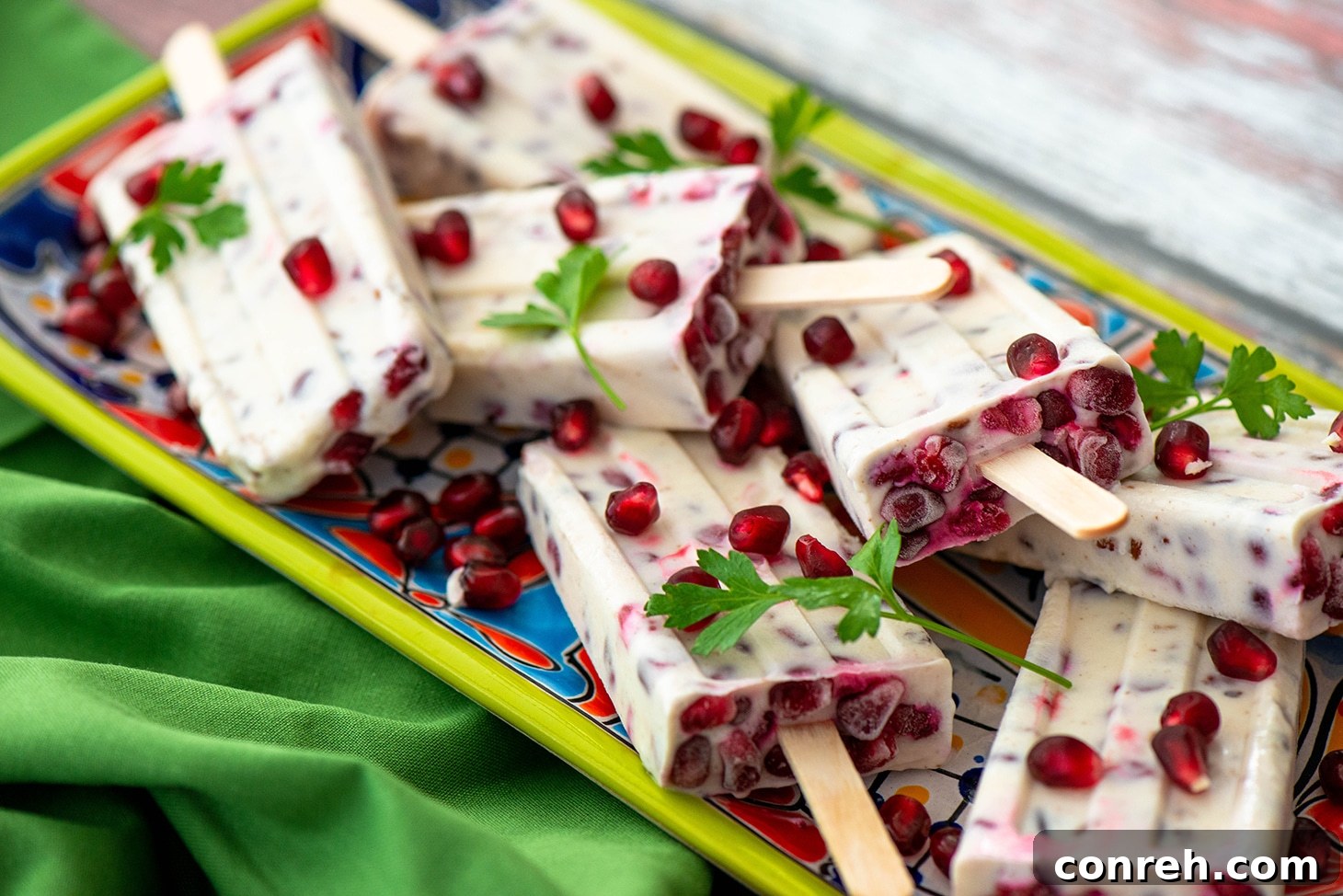 Paletas de Nogada ready to be served