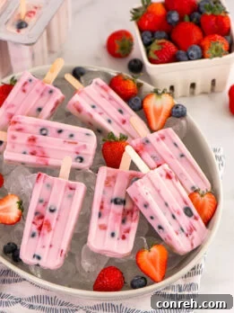 Berry Custard Paletas