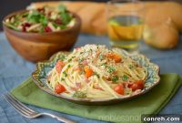 Tomato-Spiked Spaghetti Carbonara Recipe for Home Cooks