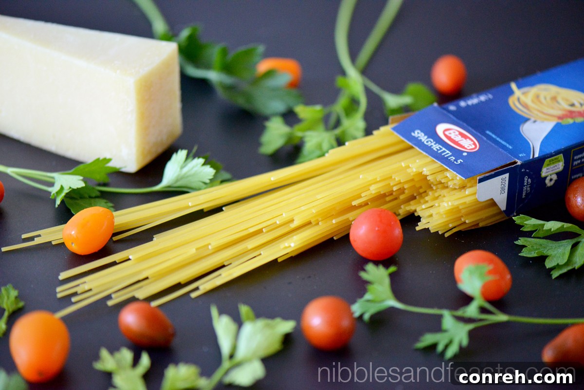 Spaghetti Carbonara with Tomatoes