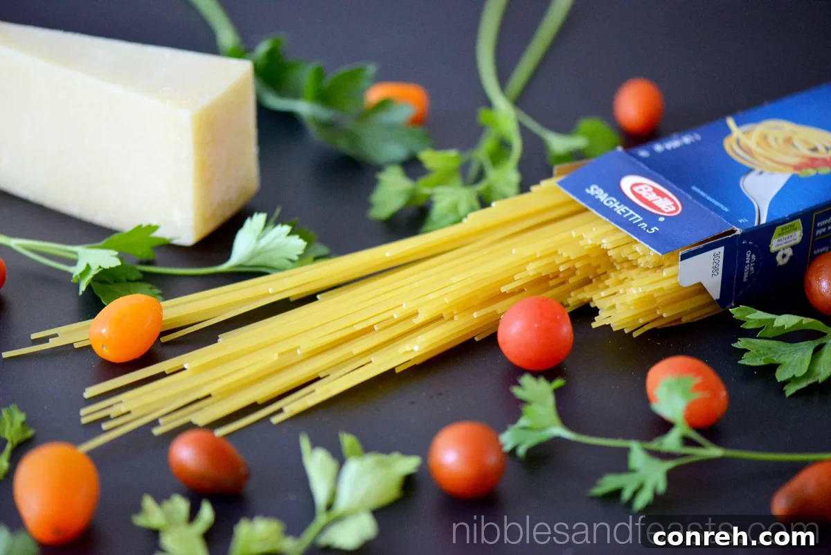 Spaghetti Carbonara with Tomatoes