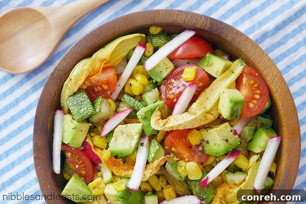Colorful Confetti Avocado Salad with Mango, Tomato & Lime Dressing 3 Confetti Avocado Salad